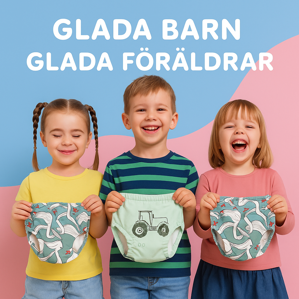 NanneKid potträningsbyxor- hjälper barn att sluta med blöja