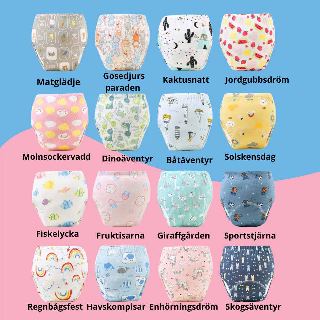 NanneKid potträningsbyxor- hjälper barn att sluta med blöja
